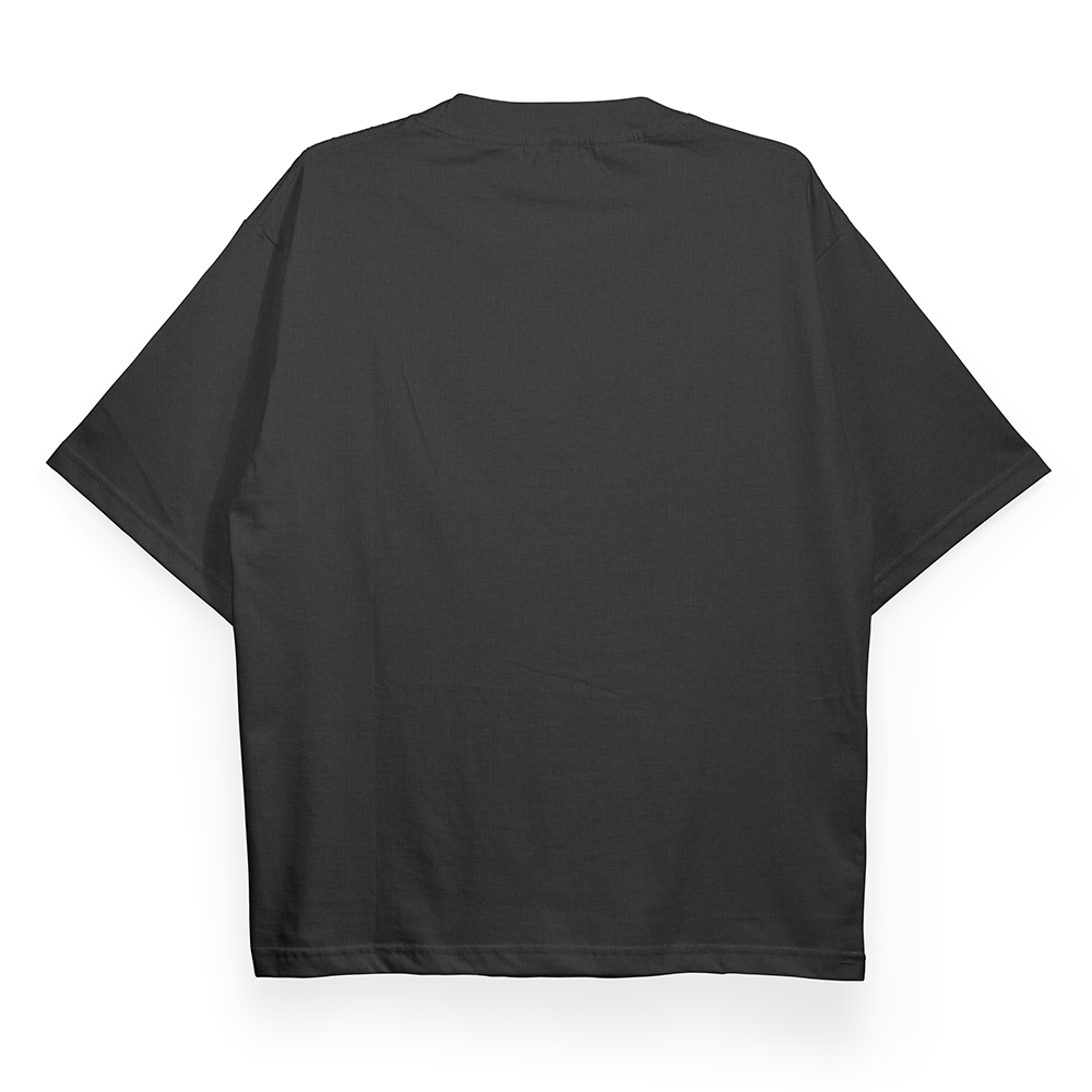 Unisex Heavyweight Oversized Tee - Melange Charcoal