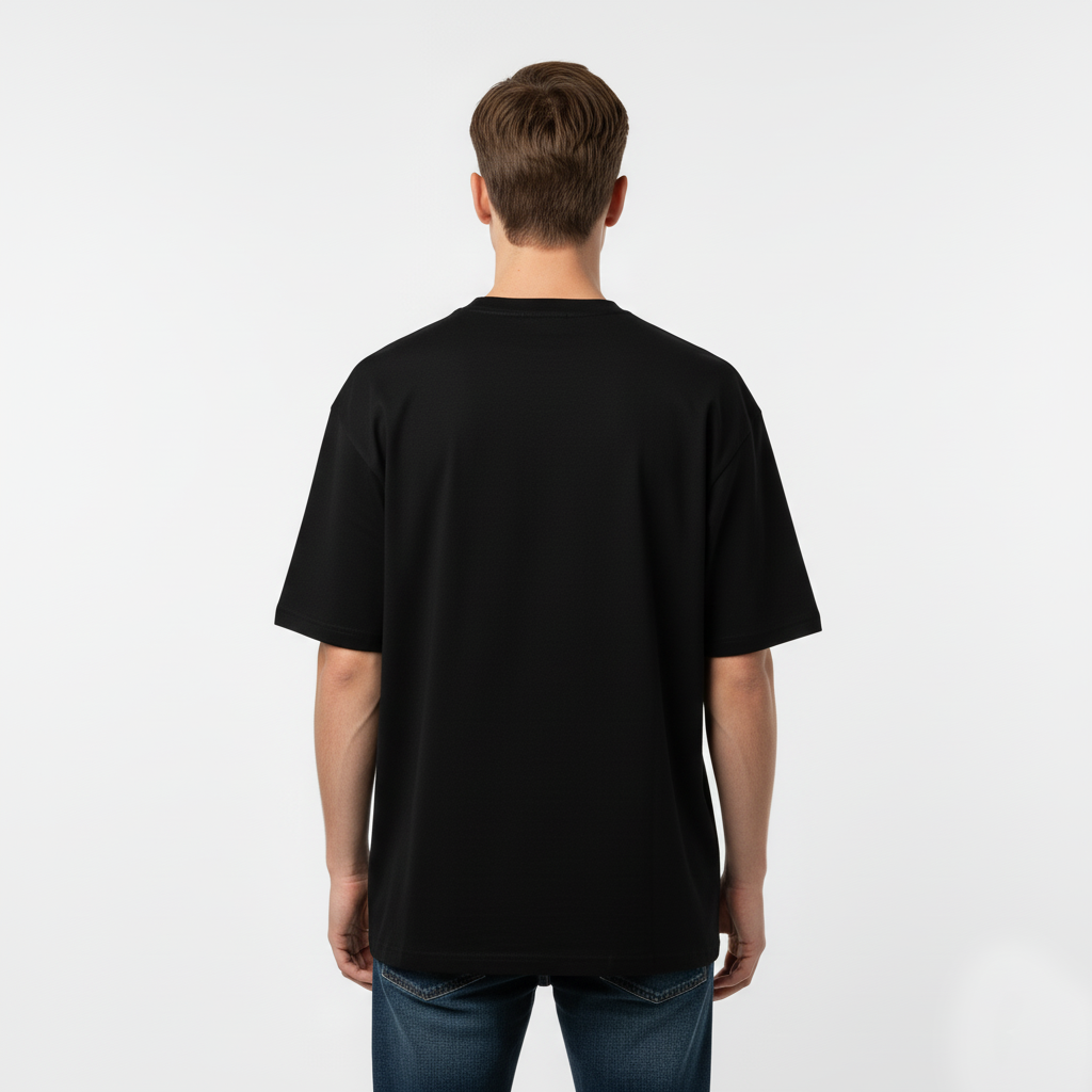 Unisex Heavyweight Oversized Tee - Black