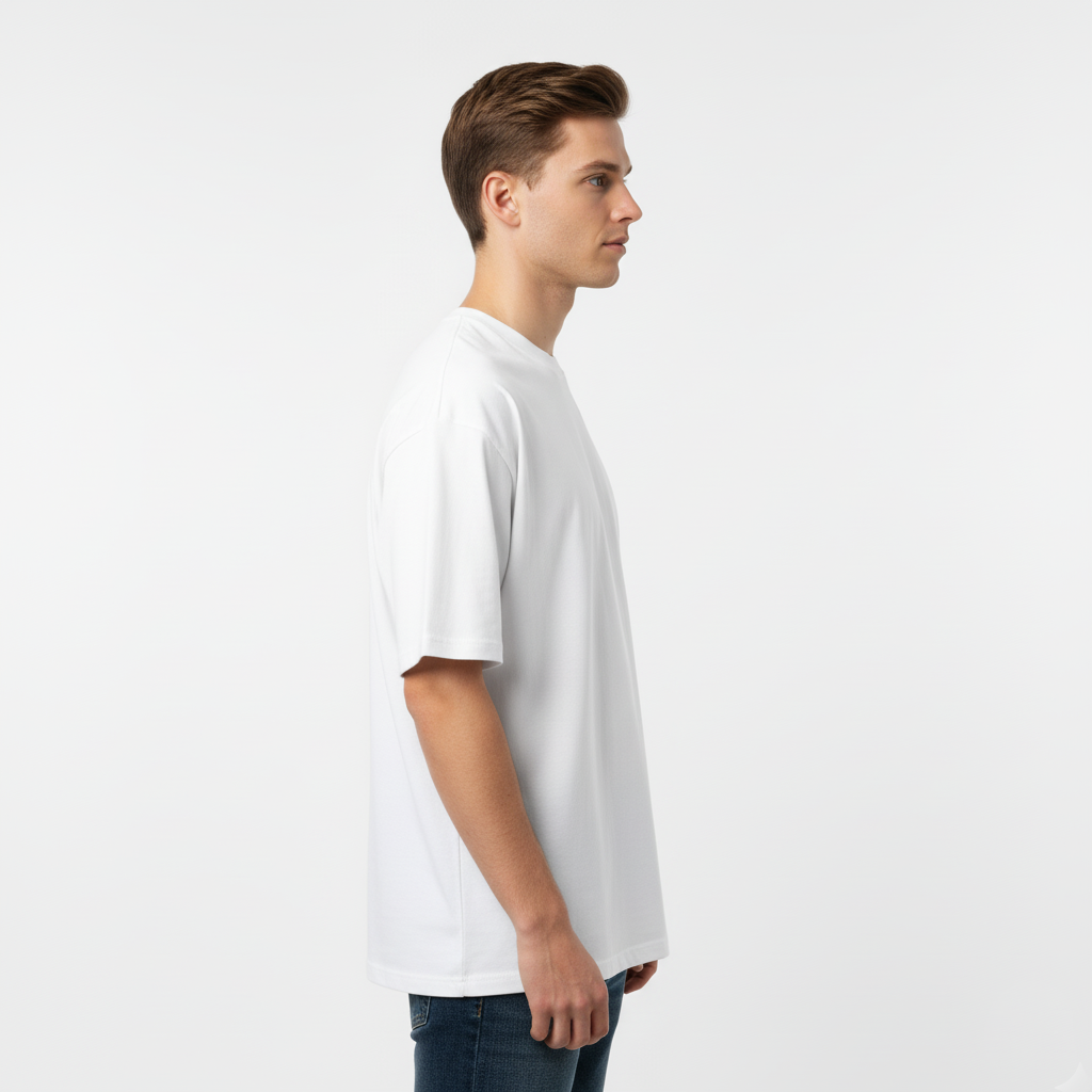 Unisex Heavyweight Oversized Tee - White