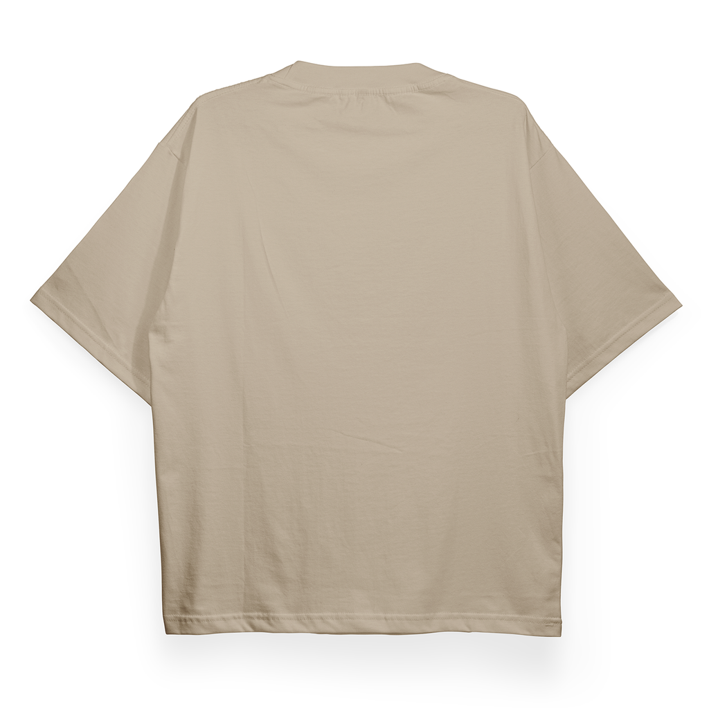 Unisex Heavyweight Oversized Tee - Beige
